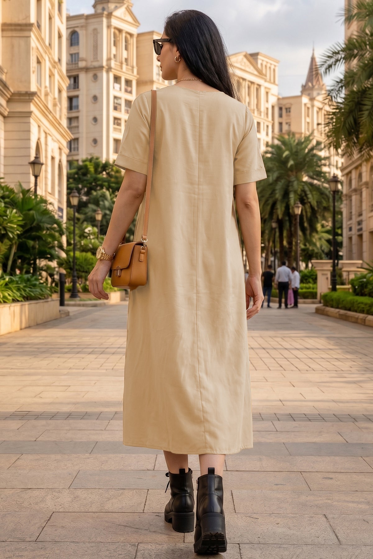 Biscuit Bamboo Cotton Flare Dress