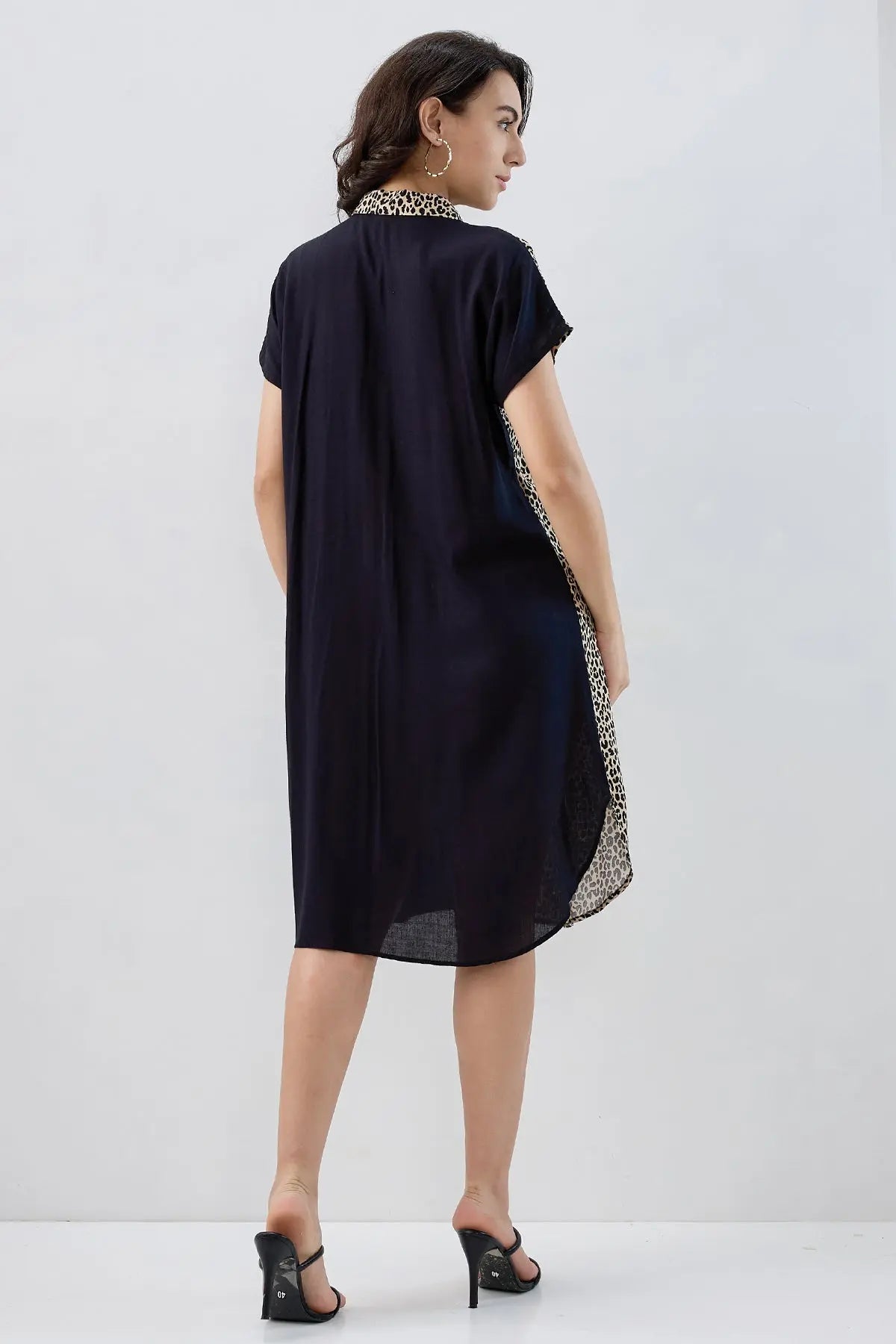 Cheetah Print Colorblock Dress SNEHA B