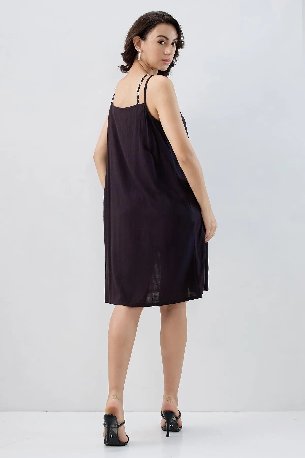 Colour Block Cotton Mini Dress SNEHA B