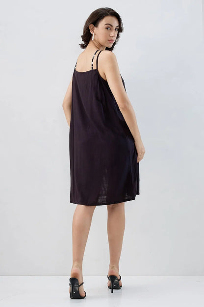 Colour Block Cotton Mini Dress SNEHA B
