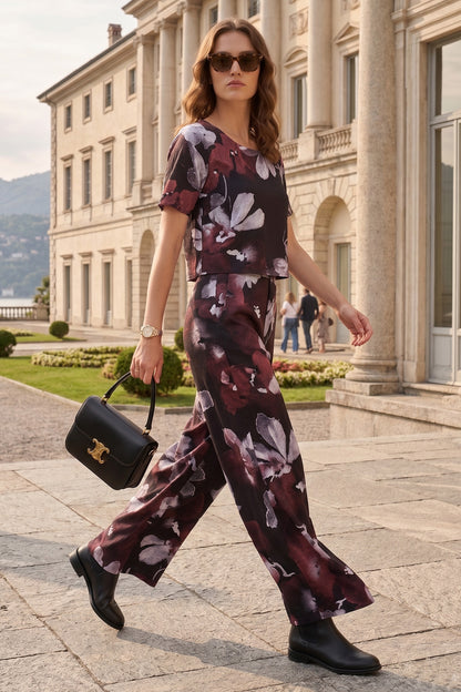 Floral Blooming Printed Pants