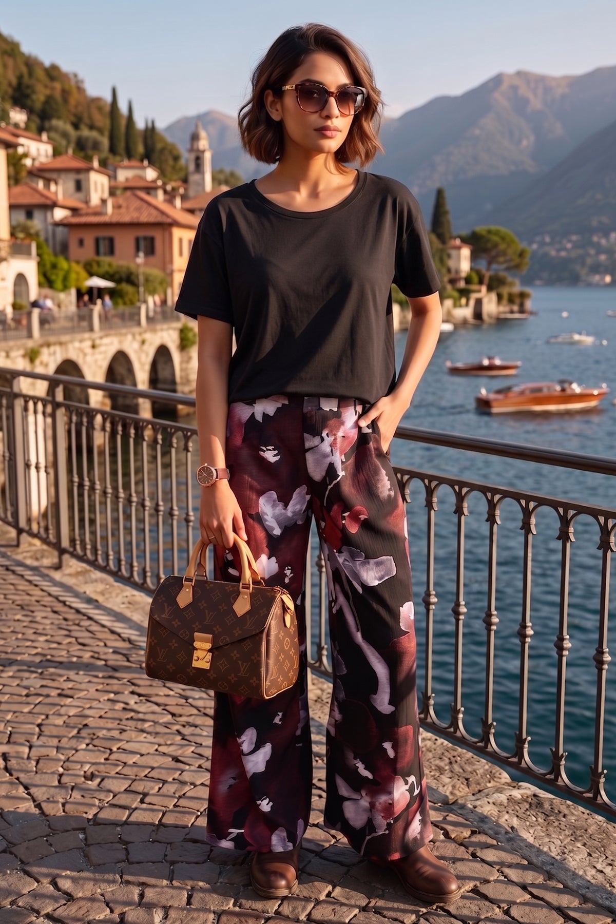 Floral Blooming Printed Pants