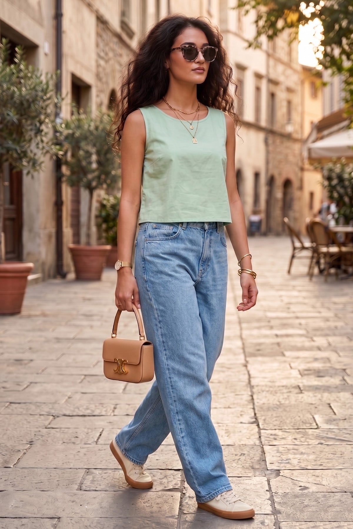 Shop Green Cotton Linen Crop Top by SNEHA B