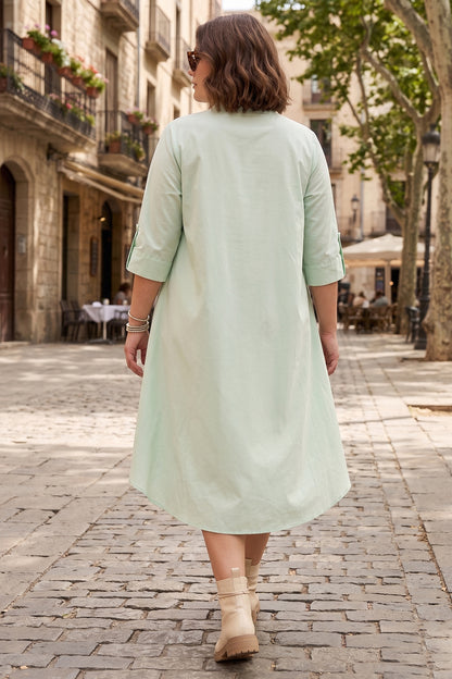 Mint 100% Cotton Oversize Dress