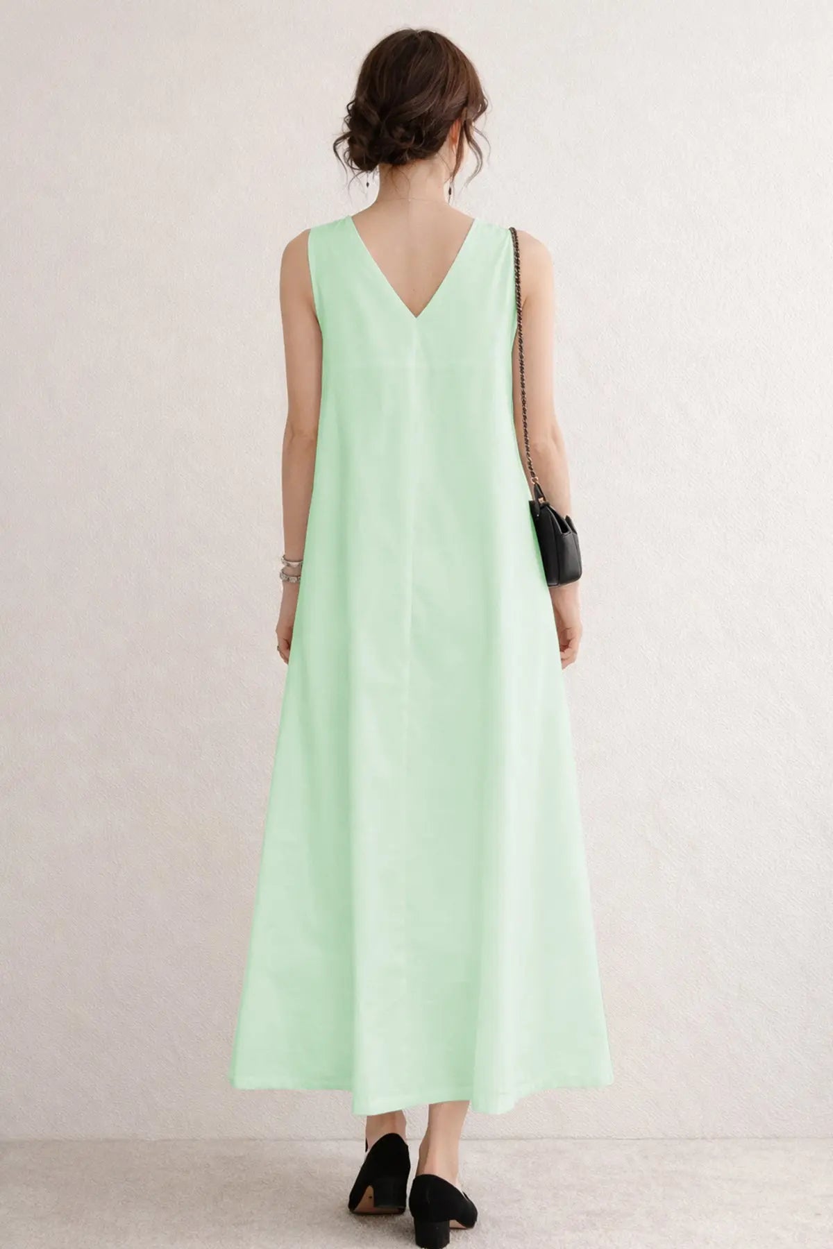 Minty A-Line Cotton Maxi Dress SNEHA B